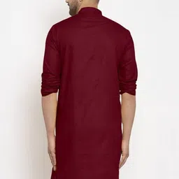 cochico enterprise Men Solid Pure Cotton Straight Kurta image 2