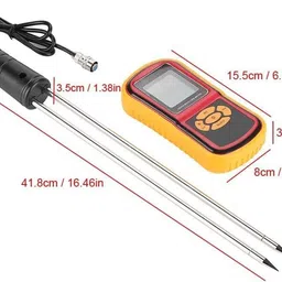 real instruments 8 IN 1 Digital Grain Moisture Meter Tester GMM-640 For 8 Type Of Grains pH Testers image 3