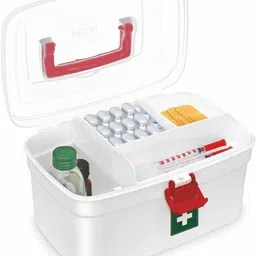 vsell 14 Multi-purpose health care family emergency portable medicine utility storage box Pill Box image 4