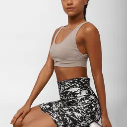 Reebok Women Rbk Fitness Modern Safari Legg Printed Slim Fit Sports Shorts image 5