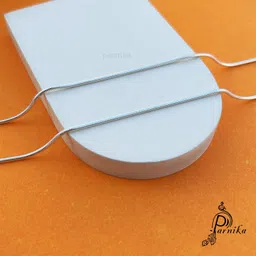 parnika One Piece of Snake Design Anklet for Girls & Women | Pure 92.5 Sterling Silver Anklet image 4