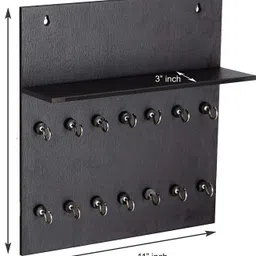 flipkart smartbuy Premium key Chain Wall Hanging Board Wood Key Holder image 4