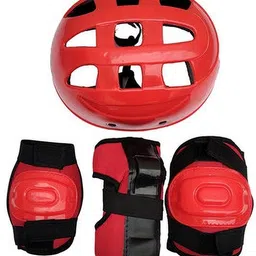 boldup Skating Protective Kit Safety Set for Kids & Adults Knee,Elbow,Wrist Guards red Skating Guard Combo image 4