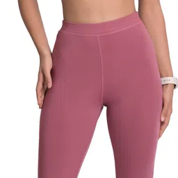 mehrang Color Block Women Pink Tights image 5