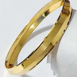 Sterling Silver Sterling Silver, Gold-plated Kada-image-2