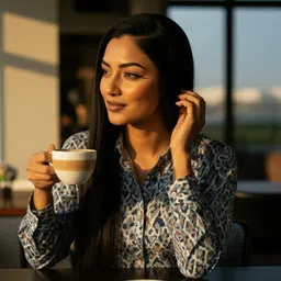 darvi Women Regular Fit Geometric Print Casual Shirt image 2