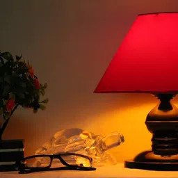 candela NEW2025_Conical Shade Table Lamp (Red) Table Lamp image 2