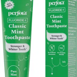 perfora Classic Mint Toothpaste, For Strong & White Teeth, Enamel Safe Teeth Whitening Toothpaste-picture-27