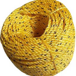 onneyretail 8 MM 18mt Nylon Clothing Line String, Rope for Clothes Drying Yellow image 2
