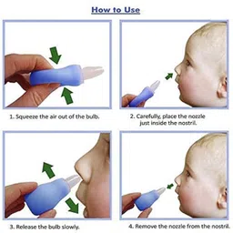 qul.w Baby Silicone Nose Cleaner Nasal Aspirator for Babies NN3 Manual Nasal Aspirator image 2