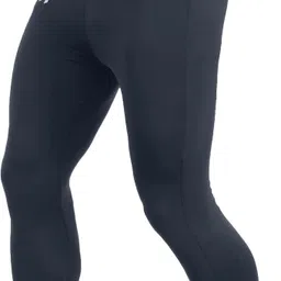 never lose Solid Men Black Tights-picture-15