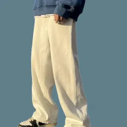 metronaut Men Loose Fit Mid Rise Beige Jeans image 2