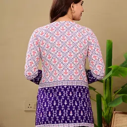 niklav Casual Regular Sleeves Printed Women White Top image 2