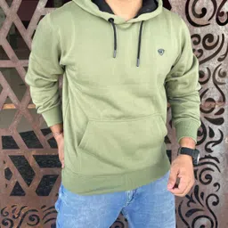 we perfect Men Full Sleeve Solid Hooded Sweatshirt-picture-12