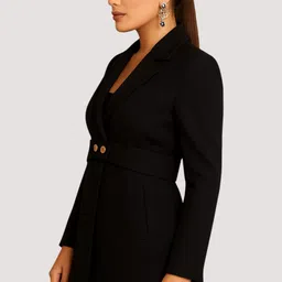 hanaby TWEED Solid Coat For Women image 3