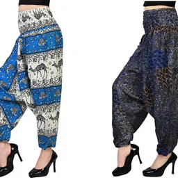 narnari Printed Rayon, Cotton Women Harem Pants-picture-27