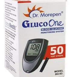 Dr. Morepen BG-03 Blood Glucose Test Strips 50s Pack (Pack of 5) 250 Glucometer Strips image 2
