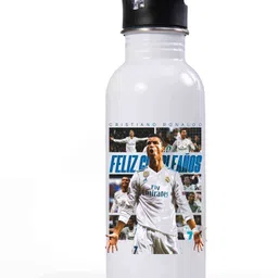 trendblend CR7 “Feliz Cumpleaños” Printed Sports Water Bottle – Leak Proof & Stylish Design 750 ml Water Bottle-picture-13