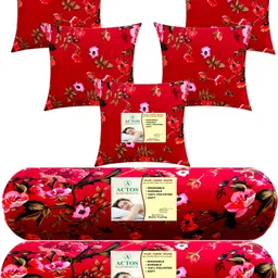 Microfibre Floral Bolster Pack of 7-image-95