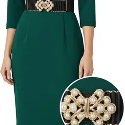 imli gift Women Gold Fabric Belt-picture-30