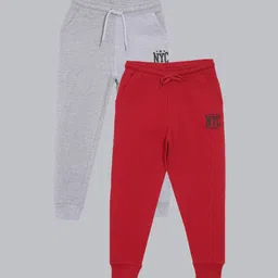 3PIN Boys Pack Of 2 Solid Cotton Joggers-picture-20