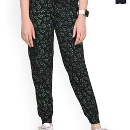 BAESD Girls Floral Printed Pack Of 2 Pure Cotton Joggers-picture-20