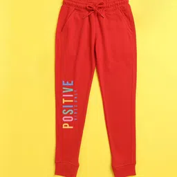 NUSYL Kids Red Printed Joggers-picture-17