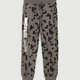 Fame Forever by Lifestyle Boys Printed Pure Cotton Mid Rise Joggers-picture-26