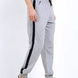 Maniac Men Grey Black Cotton Joggers-picture-26