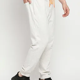 Underjeans by Spykar Men Off-White Solid Joggers image 2