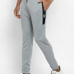 Turtle Men Grey Solid Slim Fit Joggers image 4