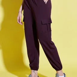 BUY NEW TREND Women Relaxed Loose Fit High-Rise Cargo-image-97