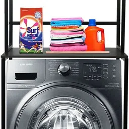 palomino Washing Machine Standing Rack 3 Shelf Multipurpose Bathroom Storage Organizer Aluminium Wall Shelf image 5