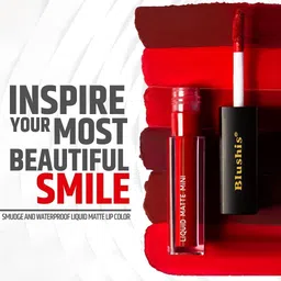 blushis Ultra Smooth | Premium N Hydrating Matte | Liquid Lipsticks Set | Trendy Shades image 5