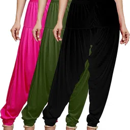 afra Cotton Blend Solid Patiala-picture-10