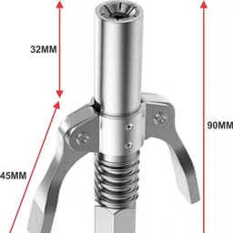 mandc Grease Gun Coupler 10000 PSI Leak-Free Grease Nozzle With 12 Inch Pipe Manual Dispenser image 5