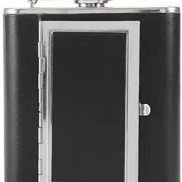 xpedition xperts Hip Flask Pocket Hidden Flask with Built-in Cigarette Case for Liquor (HP-1208) Stainless steel Hip Flask image 3