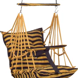 toyafox Cotton baby swing for Kids children chair jhula 1-6 Years Folding & Washable Swings image 2