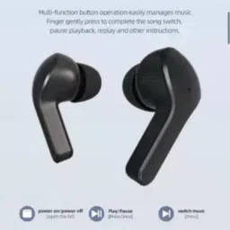 TWS Plastic Press Stud Earbuds Pouch For ULTRAPODS MAX TWS Earbud, Bluetooth Earbuds with Display, Transparent, Built-in Mic image 3