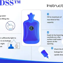 mdss 110 Reusable Rubber 1 Litre Hot Water Bottle Non- Electrical 1 L Hot Water Bag image 4