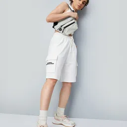 max Printed Women White Regular Shorts image 4