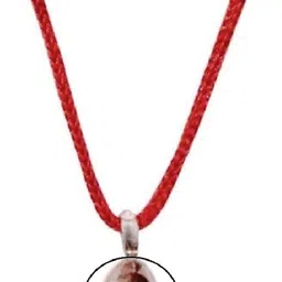 takshila gems Pure Silver Ball Pendant for Men and Women for Moon and Venus (Lal Kitab Remedy) Chandi ki Goli Silver Locket image 2