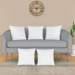 ZOXAB Microfibre Solid Cushion Pack of 5-image-28