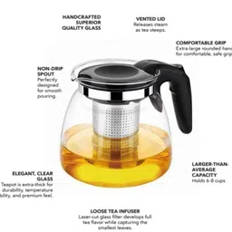 avresta 1 L Glass Kettle Jug image 3