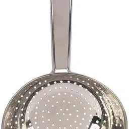 eagean Poha channi Large Scoop Colander,Skimmer Slotted Spoon, 11 Inch Colander Strainer image 1