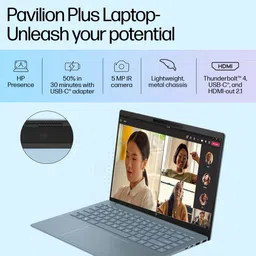 HP Pavilion Plus MSO 2024 Intel Core Ultra 5 125H - (16 GB/512 GB SSD/Windows 11 Home) 14-ew1112TU Thin and Light Laptop image 5