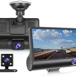rhobos 3 Channel 1080P Dash Cam with Night Vision, G-Sensor, Parking Monitor Black OLED image 1