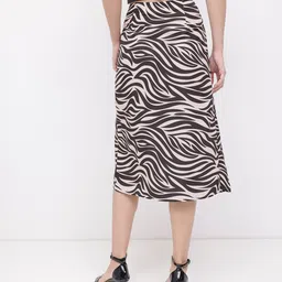 dressberry Women Printed A-line Black Skirt image 4