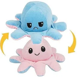 sre Premium Quality Super Soft Reversible Mini Octopus multi color - 20 cm image 5