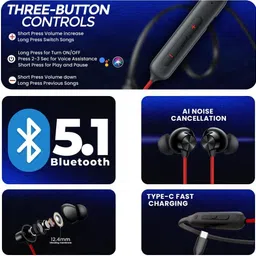 necktech z2 bullets (black) Bluetooth Headset image 5